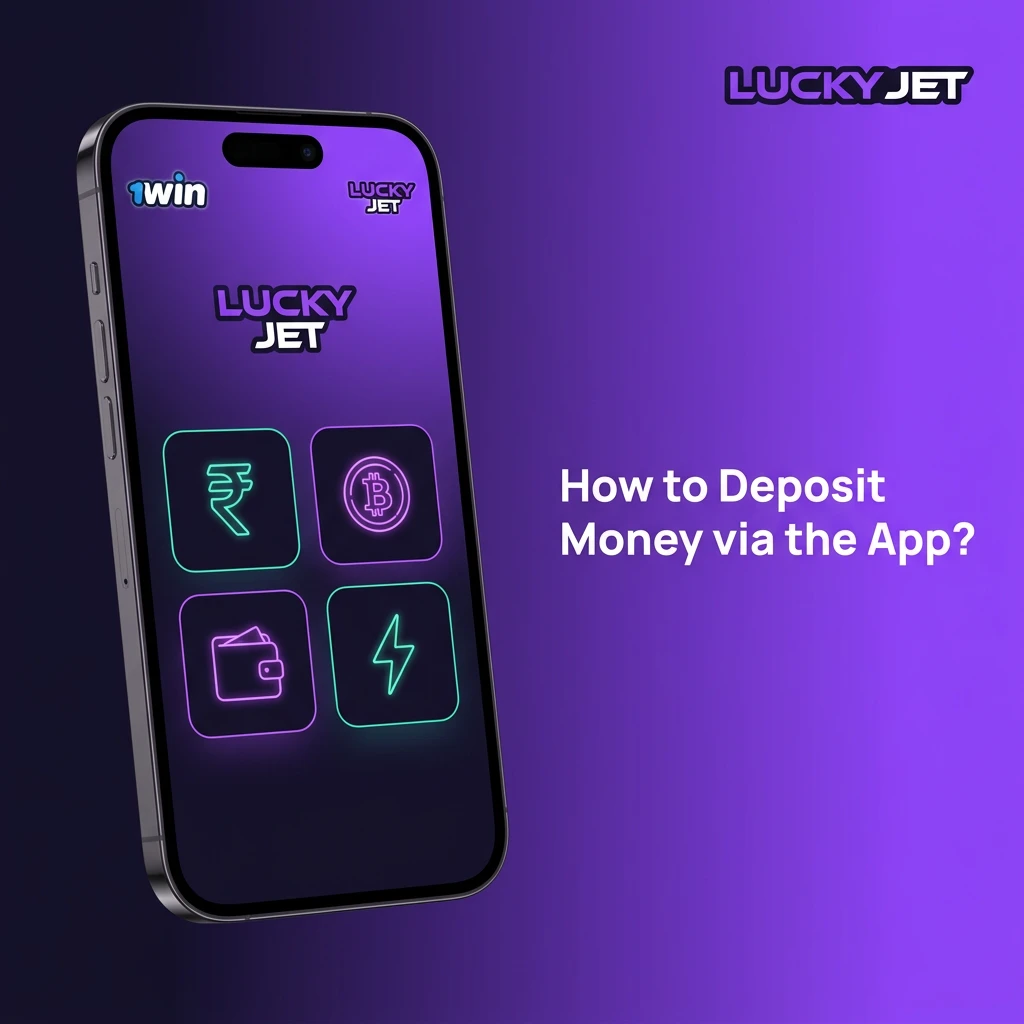 Open 1win app to fund Lucky Jet.