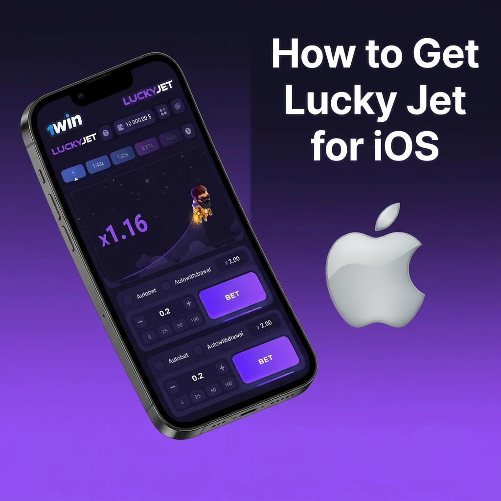 Tap Share to install 1win Lucky Jet.