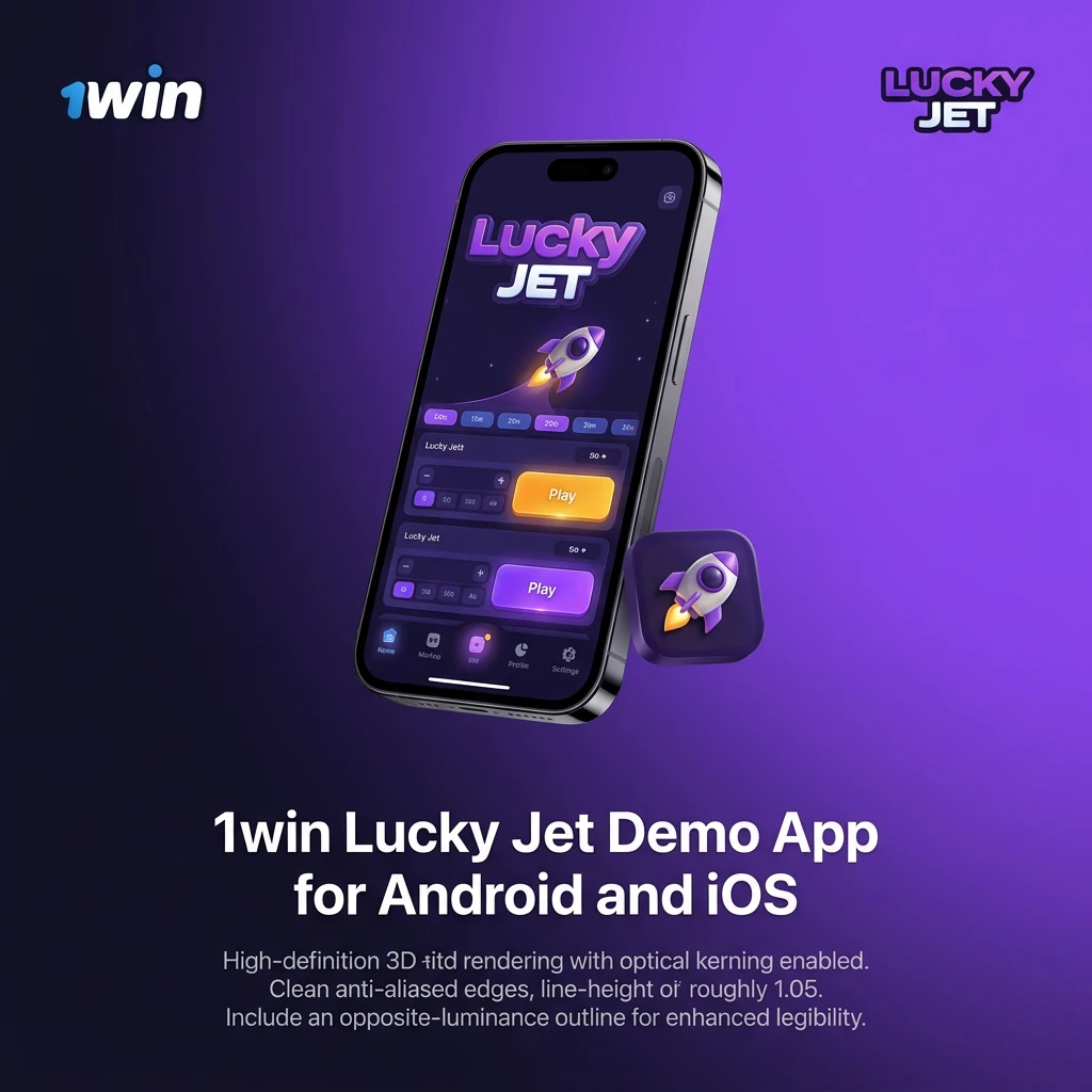 Install 1win app for Lucky Jet demo.