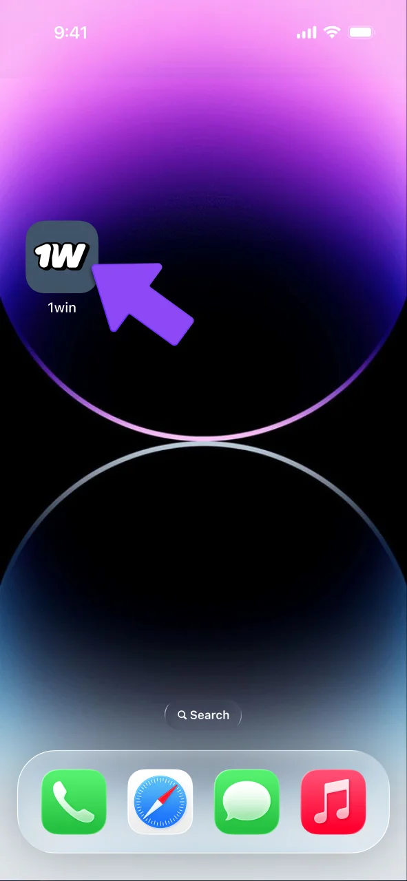 Direct access to 1win Lucky Jet app.