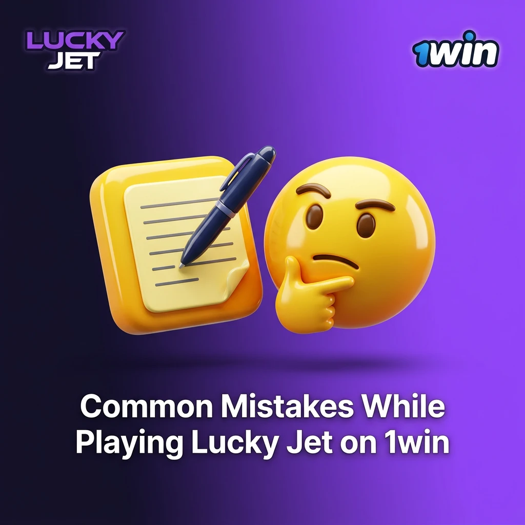 Common mistakes in 1win Lucky Jet gaming.