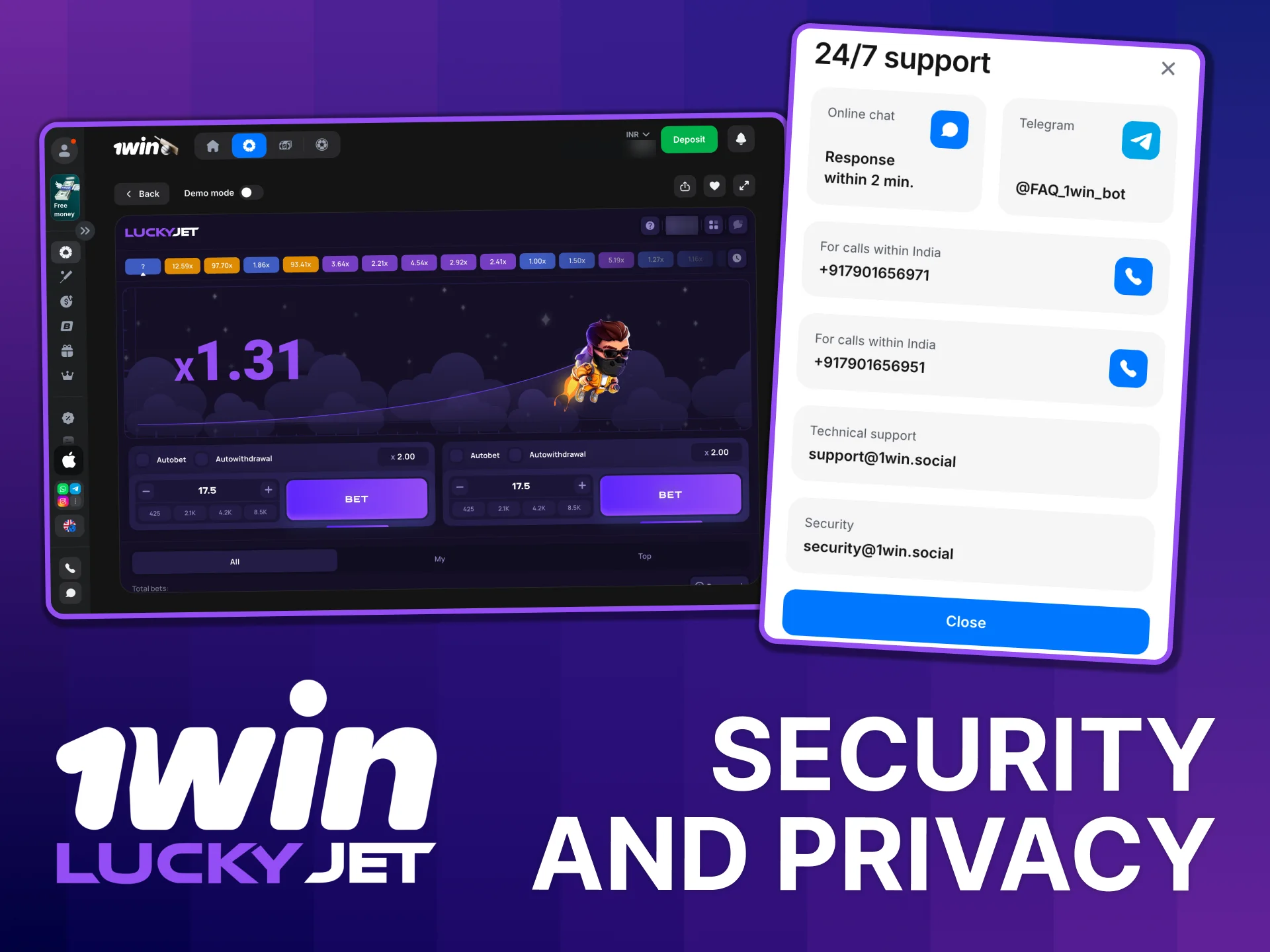 Trust 1win Lucky Jet encryption, play safely.
