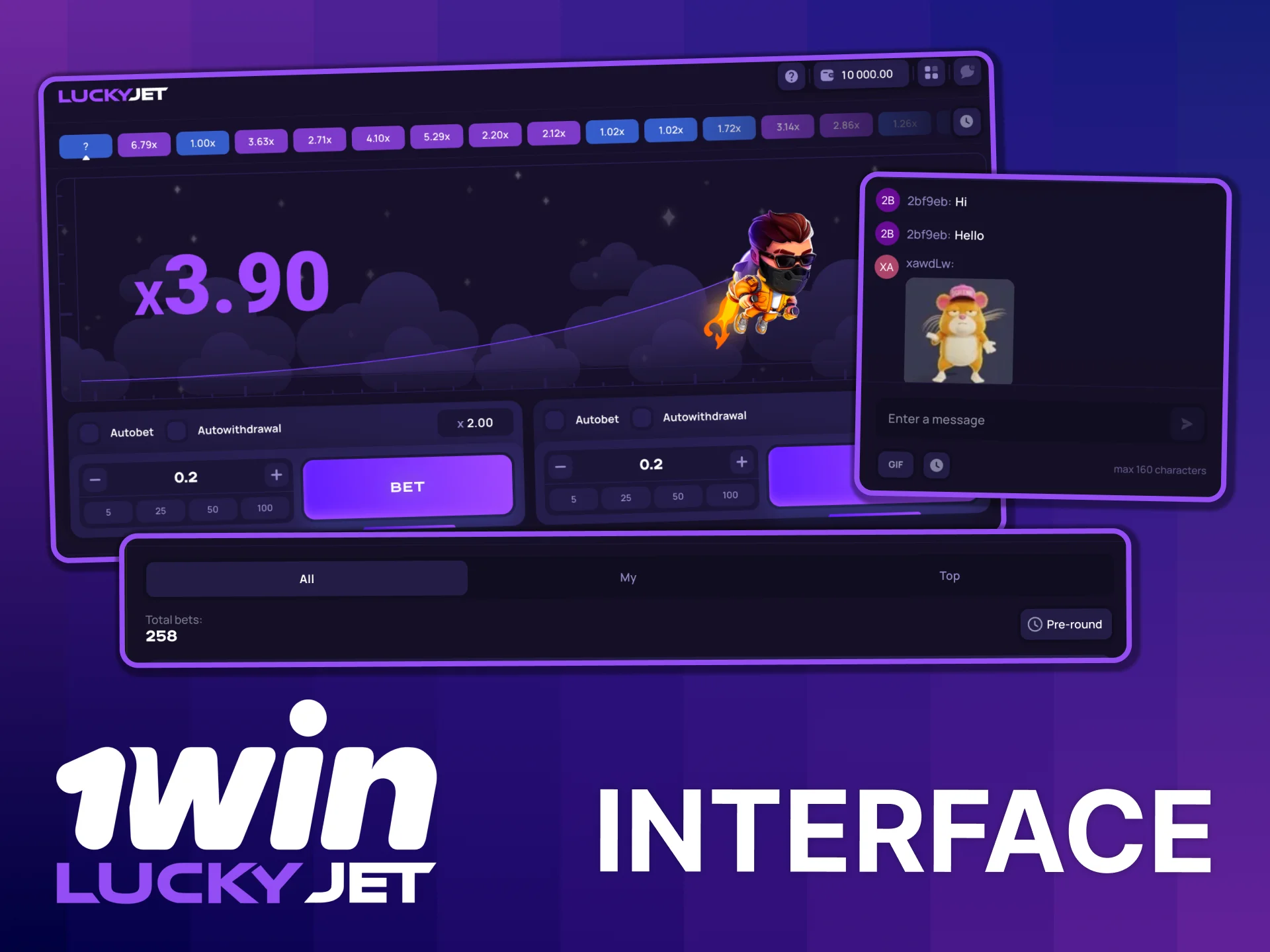 Open 1win Lucky Jet, study the layout now.