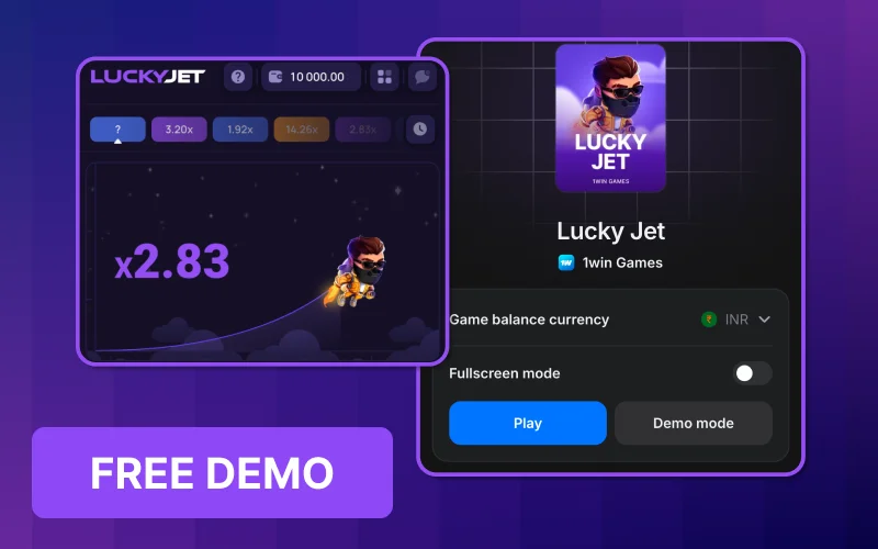 Play 1win Lucky Jet free demo mode.