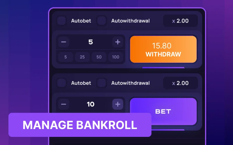 Manage your 1win Lucky Jet bankroll effectively.